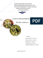 Listeria Monocytogenes - B.anthracis