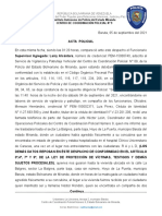 Acta Policial Caso Femicidio