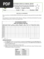 Grade 9 Computer Studies 4TH MP Exam