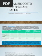 Analisis Costo Beneficio en Salud