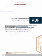 Tata Cara Pendaftaran LSP PWK, BNSP, LPJK PDF