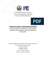 Propuesta Radial Comunitaria en Petare PDF