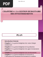 Chapitre 4 Gestion Budgetaire Des Investissements