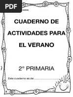 Vacaciones 2º Primaria PDF