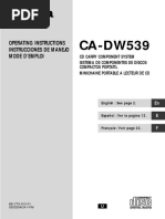 Aiwa CA DW539 Owners Manual