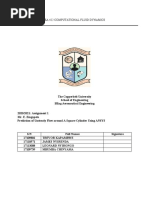 Ea 422 Computational Fluid Dynamics