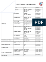 POPD Schedule