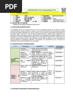 UNIDAD DIDACTICA DE APRENDIZAJE - 2019 1° y 2°