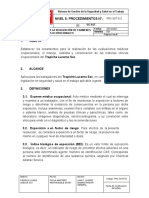 PRC-SST-012 Procedimiento para La Realización de Examenes Medicos Ocupacionales