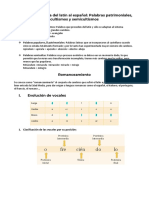 Evolución Fonética Del Latín Al Español