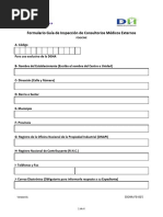 1 - Formulario Guia de Inspeccion de Consultorios Medicos Externos