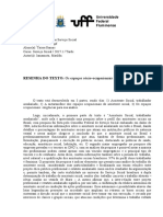 RESENHA DO TEXTO: Os Espaços Sócio-Ocupacionais Do Assistente Social.