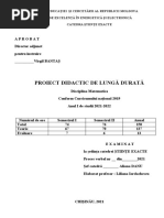 Proiectare 2021 An I