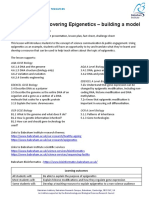 Epigenetics Model - Lesson Plan