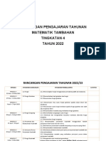 RPT - Matematik Tambahan Ting 4 KSSM