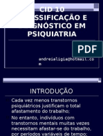 Cid 10 - Classificacao e Diagnostico em Psiquiatria Eixos