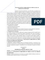 Acta de Fundación de Asociación de Comerciantes de Comida Al Paso Las Carretas Del Buen Sabor