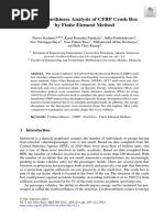 Crashworthiness Analysis of CFRP Crash Box by Finite Element Method