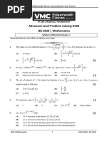 ALPS 2329 Maths Assignment Paper