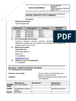 HS PP 52 Hoja de Seguridad Varsol Ecologico Bio REVISADO