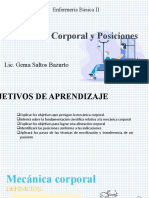 Mecánica Corporal y Posiciones Terapeúticas