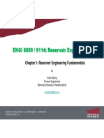 Chapter 1 - Reservoir Engineering Fundamentals-W2019 - D2L PDF