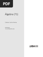 Programa Álgebra 71 1C 2023