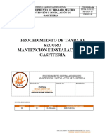 Procedimiento de Trabajo Seguro Mantención E Instalación de Gasfiteria