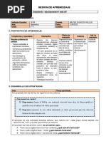 Sesion de Aprendizaje Matematicas