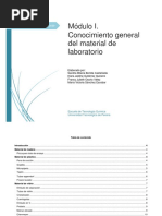 Módulo I. Conocimiento General Del Material de Laboratorio PDF