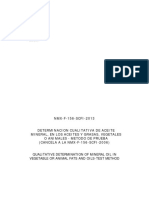 Nmx-F-156-Scfi-2013 Qualitative Determination of Mineral Oil in Vegetable or Animal Fats and Oils-Test Method