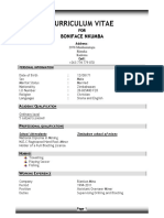 CURRICULUM VITAE Boniface Nkumba New2