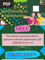 BSL and Protocols in Experimenting