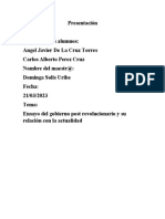 Gobiernos Post Revolucionarios y Su Relación en La Actualidad