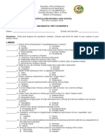 Diagnostic Test - Mapeh 8