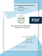 Formulacion Del Presupuesto General de La Nación 2,023