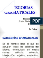 Alumnos Las Categorías Gramaticales