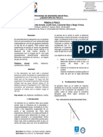 Informe de Laboratorio, Péndulo Físico.