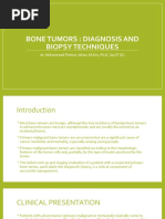 Bone Tumors - Diagnosis and Biopsy Techniques