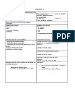 MODELE DE FICHE DE POSTE Amina