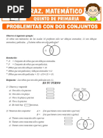 Problemas Con Dos Conjuntos para Quinto de Primaria