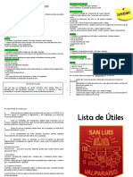 Lista de Útiles 5° 2023