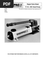 Repair Parts Sheet P-141, 1001 Hand Pump: A Unit of Applied Power Inc