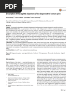 Description of The Sagittal Alignment of The Degenerative Human Spine