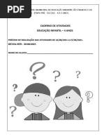 Caderno de Atividades Educação Infantil - 4 Anos