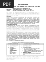 Carta Notarial