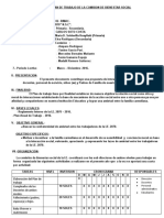 Plan de Trabajo de La Comision de Relaciones Humanas