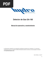 Detector de Fuga de Gas Instrucciones GA-180