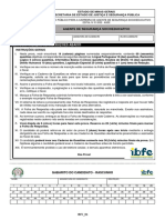 Ibfc 2023 Sejusp MG Agente de Seguranca Socioeducativo Prova