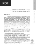 Cuadernos Monasticos 164-310 - La Ratio Studiorum y La Teología Monástica